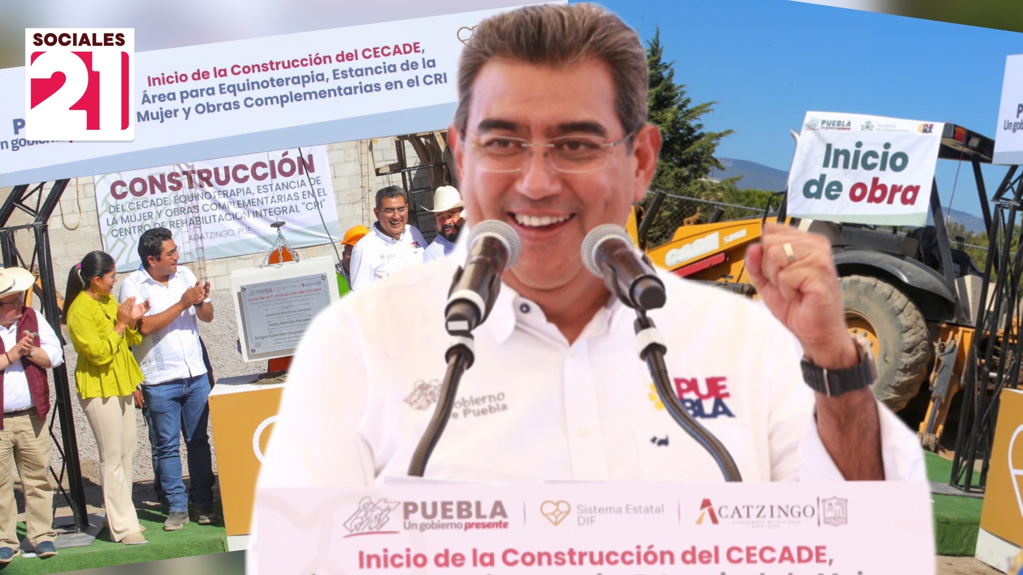 Inicia la construcción del CECADE, Área de Equinoterapia y Estancia de la Mujer en Acatzingo