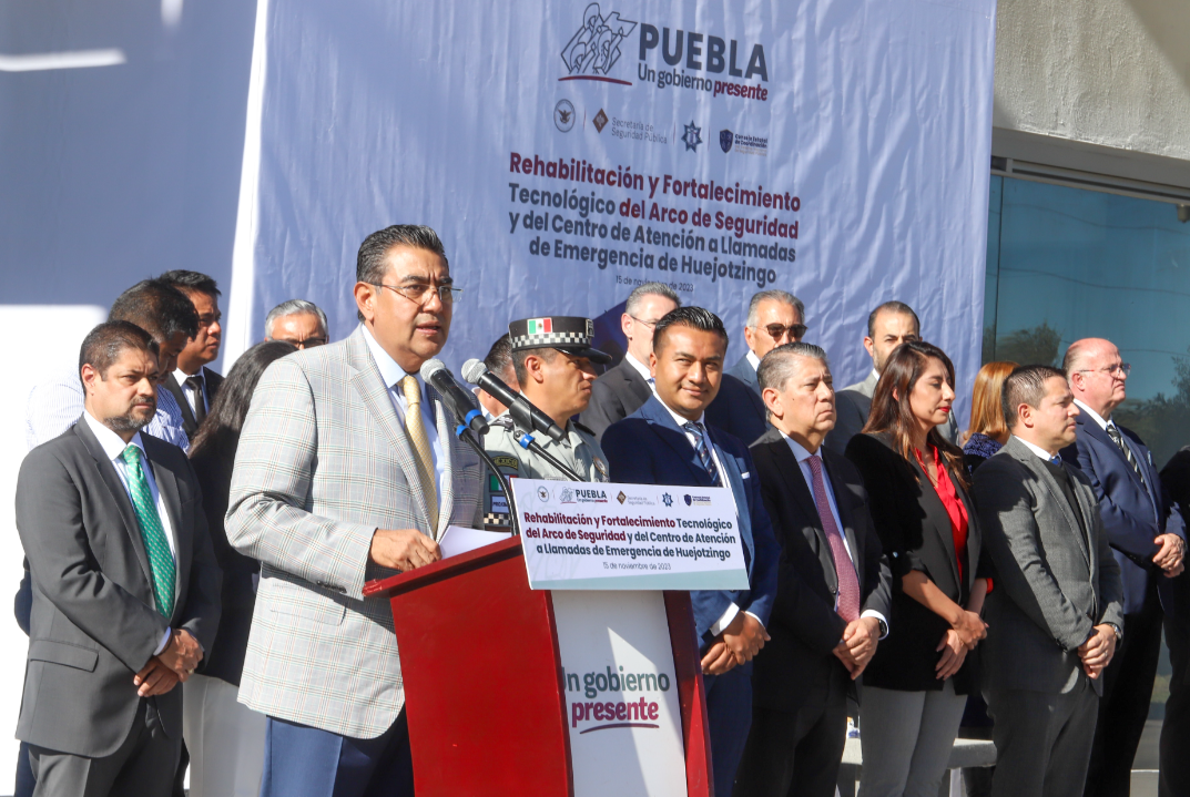Con rehabilitación de arco, gobierno estatal robustece seguridad en región de Huejotzingo