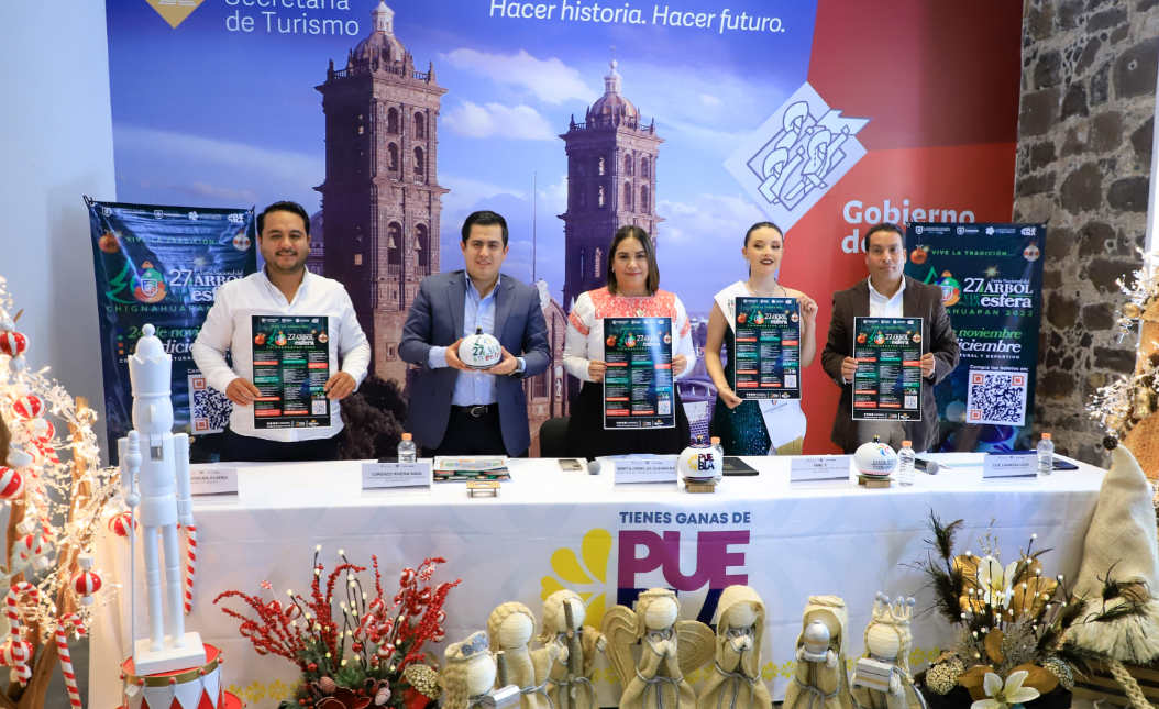 Promueven gobierno estatal y ayuntamiento 27a Feria del Árbol y Esfera de Chignahuapan