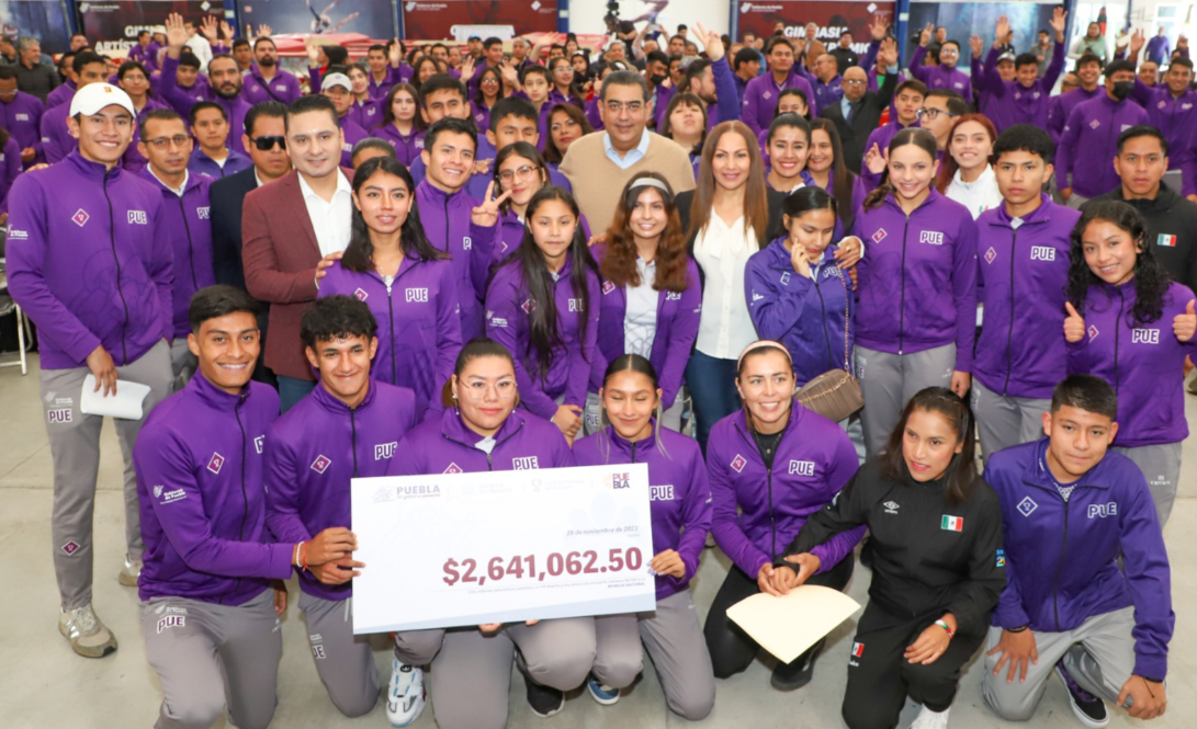 Tiene Puebla un gobierno estatal que fomenta deporte y respalda a atletas