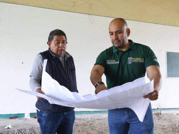 Supervisa CAPCEE avances de obra en sede provisional para USEP en Izúcar