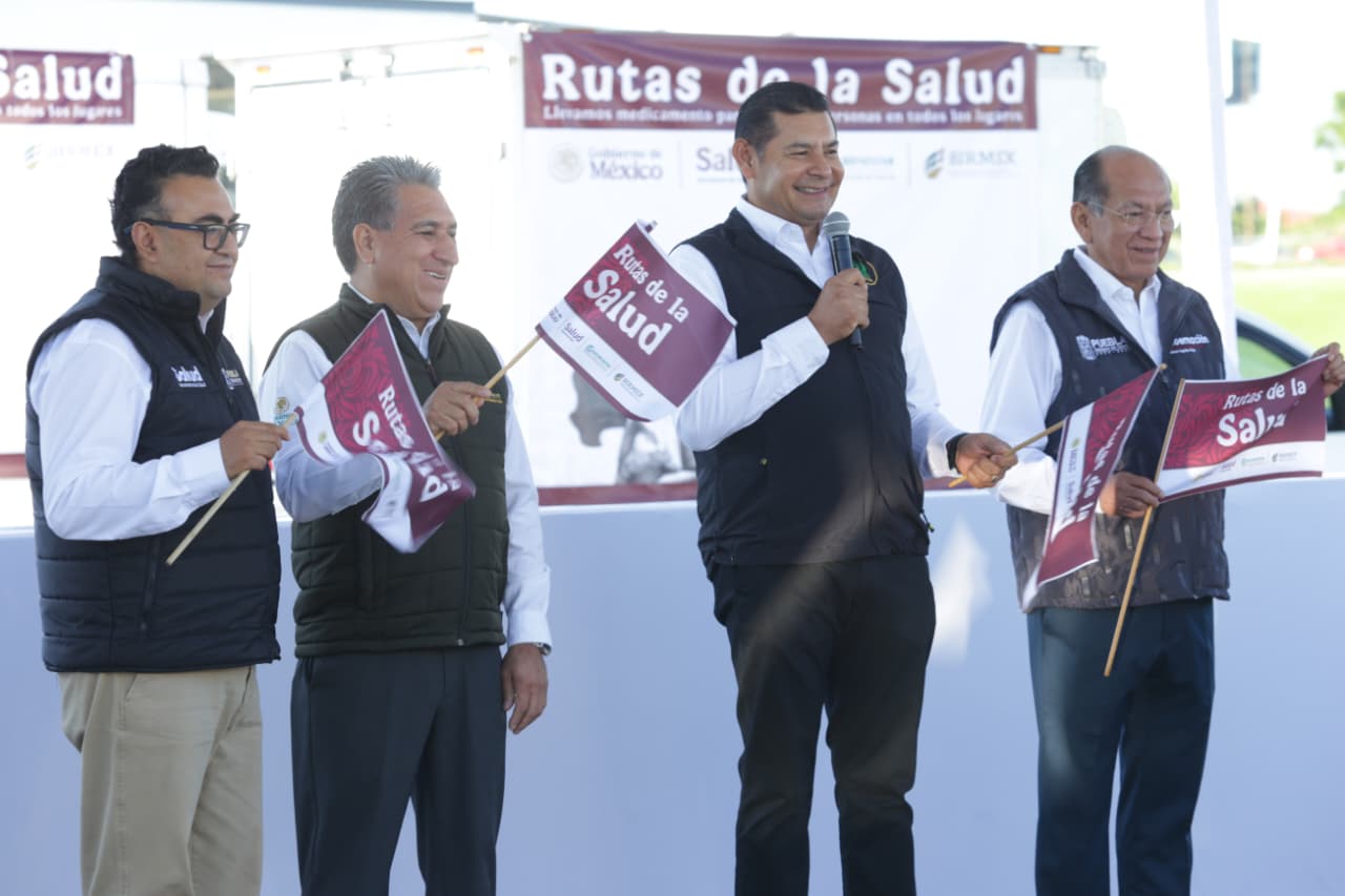 Puebla se suma a Rutas de la Salud, para que medicamentos lleguen a hospitales de IMSS-Bienestar