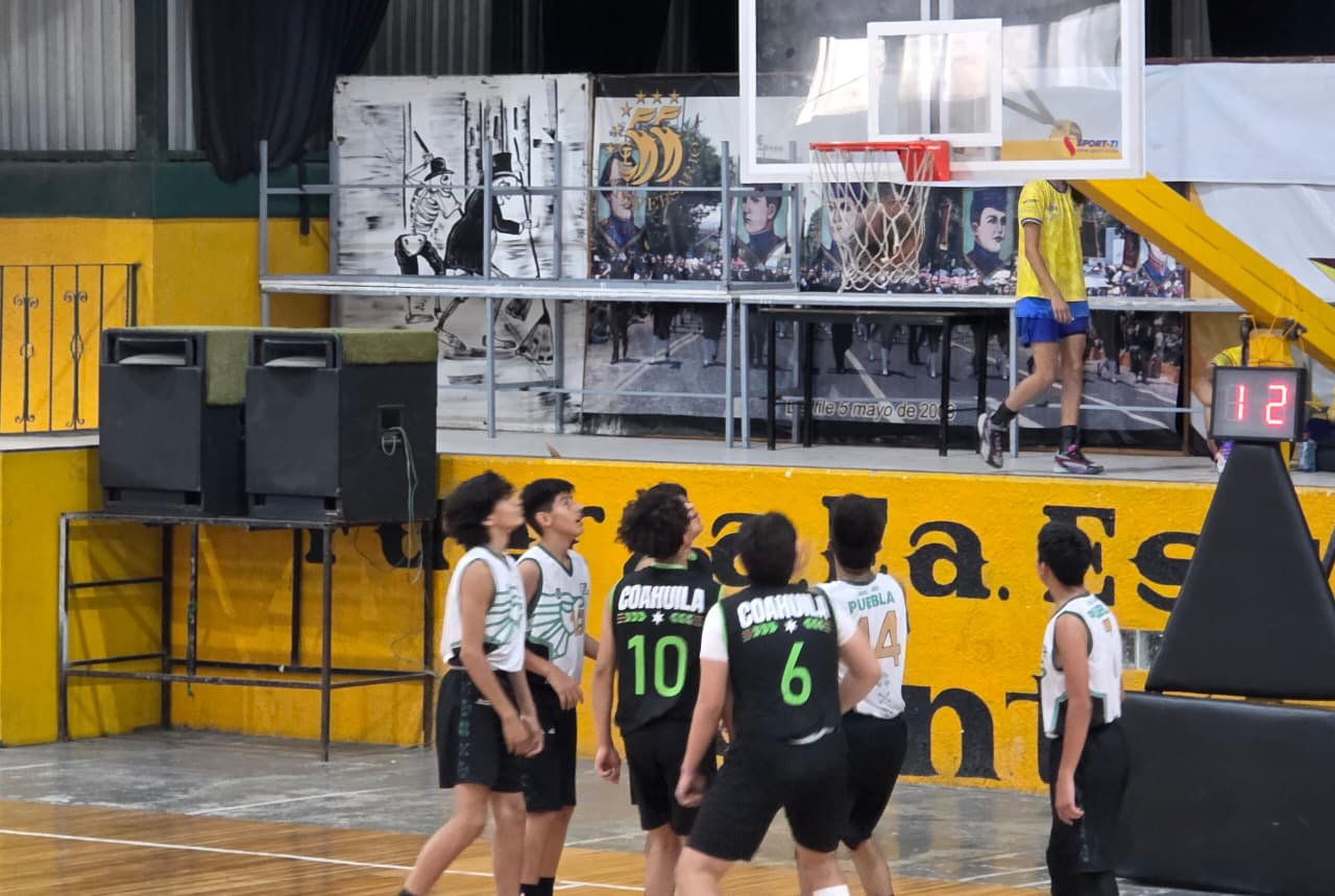 Puebla vive finales de básquetbol en Olimpiada Nacional CONADE 2026