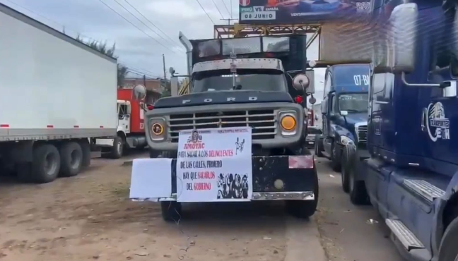 AMOTAC realiza protestas y bloqueos en carreteras