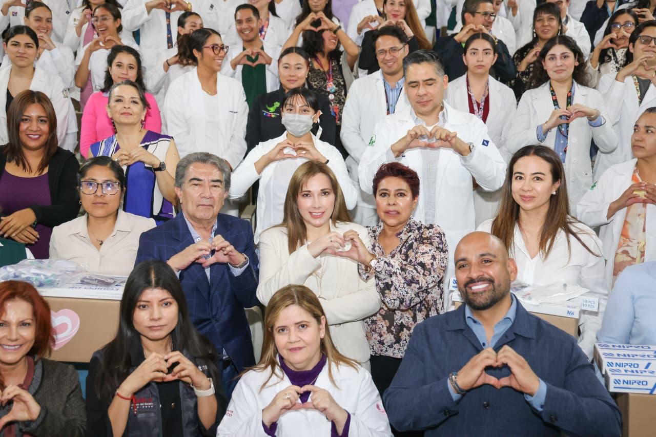 Salud y compromiso: Ceci Arellano entrega insumos al hospital de la niñez poblana